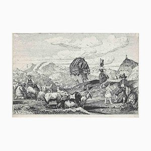 After Charles Coleman, The Landscape of Roman Countryside, Original Etching, 1992-ZCI-1379823