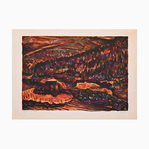 After Claude Clero, Landscape, Original Lithograph­, Mid-20th Century-ZCI-1379528