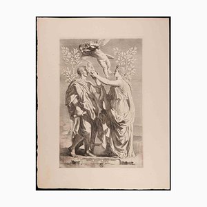 After Claude Mellan, The Work of Horace, Original Etching, 19th-Century-ZCI-1194558