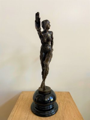 After D H Chiparus, Art Deco Phoenician Dancer, 1920s, Bronze-CJU-1751786