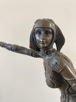 After D H Chiparus, Art Deco Phoenician Dancer, 1920s, Bronze-CJU-1751786