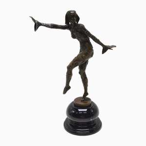 After D H Chiparus, Art Deco Phoenician Dancer, 1920s, Bronze-CJU-1751786