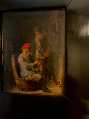 After David Teniers, Tavern Interior, 1800s, Oil on Wood-OZS-1371527