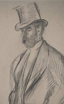 After Degas, Portrait of Ludovic Halévy, 1939, Engraving After Drawing-KHH-1387227