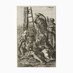 After Dürer, J. Goosens, Lamentation of Christ, 17th-Century, Copper Engraving-OJR-1273450