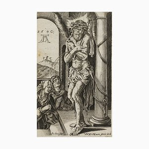 After Dürer, J. Goosens, The Man of Sorrows at the Pillar, 17th-Century, Copper on Paper-OJR-1273233