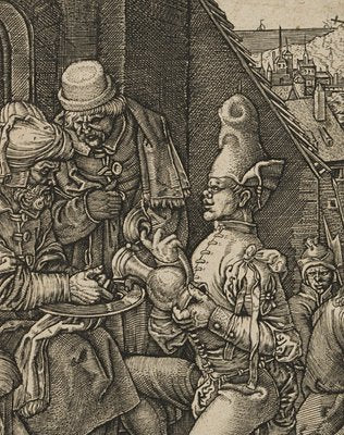 After Dürer, J. Kraus, the Washing of Pilate's Hands, 17th-Century, Copper Engraving-OJR-1273477