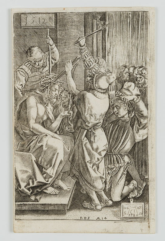 After Dürer, The crowning with Thorns, 1580, Copper on Paper