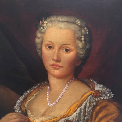 After E.Frattini, Portrait of a Lady, English School, 2005, Oil on Canvas, Framed-YUW-1314800