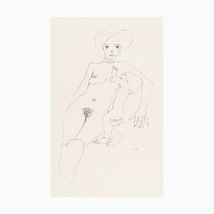 After Egon Schiele, Mother and Child, Collotype Print-ZCI-1770171