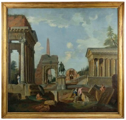 After Francis Harding, Roman Ruins, 17th Century, Painting-ZCI-1769947