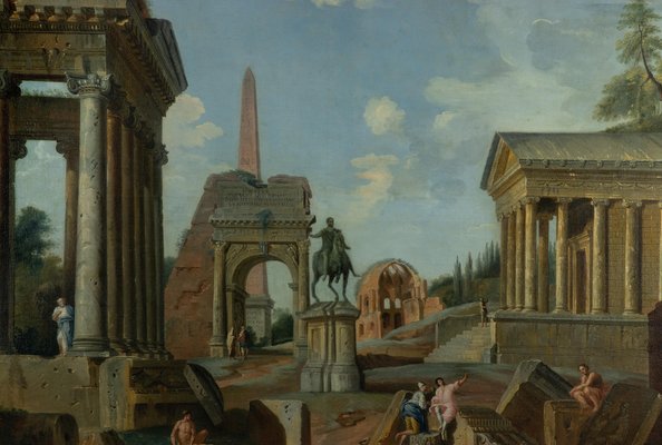 After Francis Harding, Roman Ruins, 17th Century, Painting-ZCI-1769947