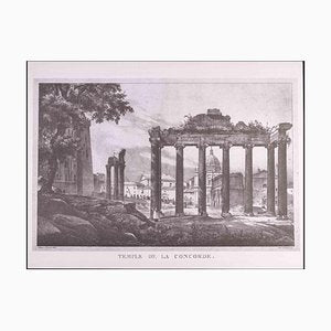 After G. Engelmann, Roman Temples and Ruins, Etching, Late 20th Century-ZCI-1775671