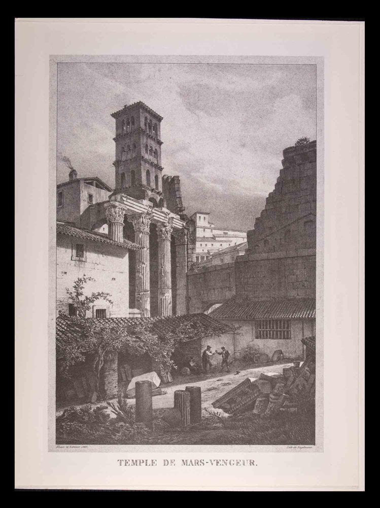 After G. Engelmann, Roman Temples and Ruins, Offset, Late 20th Century