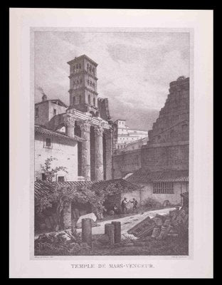 After G. Engelmann, Roman Temples and Ruins, Offset, Late 20th Century-ZCI-1788557