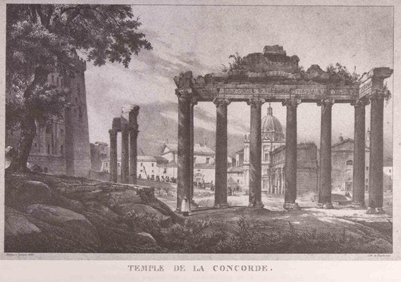 After G. Engelmann, Roman Temples and Ruins, Original Offset, Late 20th Century-ZCI-1405800