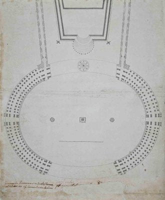 After G.L. Bernini, Planimetry of the Vatican, China Ink Drawing, Mid-17th Century-ZCI-1762117