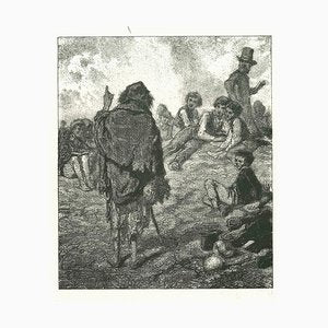 After Gavarni, The Speech of a Wanderer, Original Lithograph, 1881-ZCI-2029727