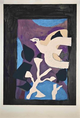 After Georges Braque, Oiseaux, Lithograph, Mid-20th Century-ZCI-1781656