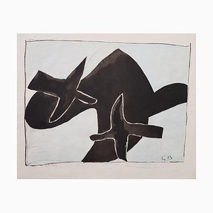 After Georges Braque, The Black Birds, Lithograph, 1958-ZCI-1775676