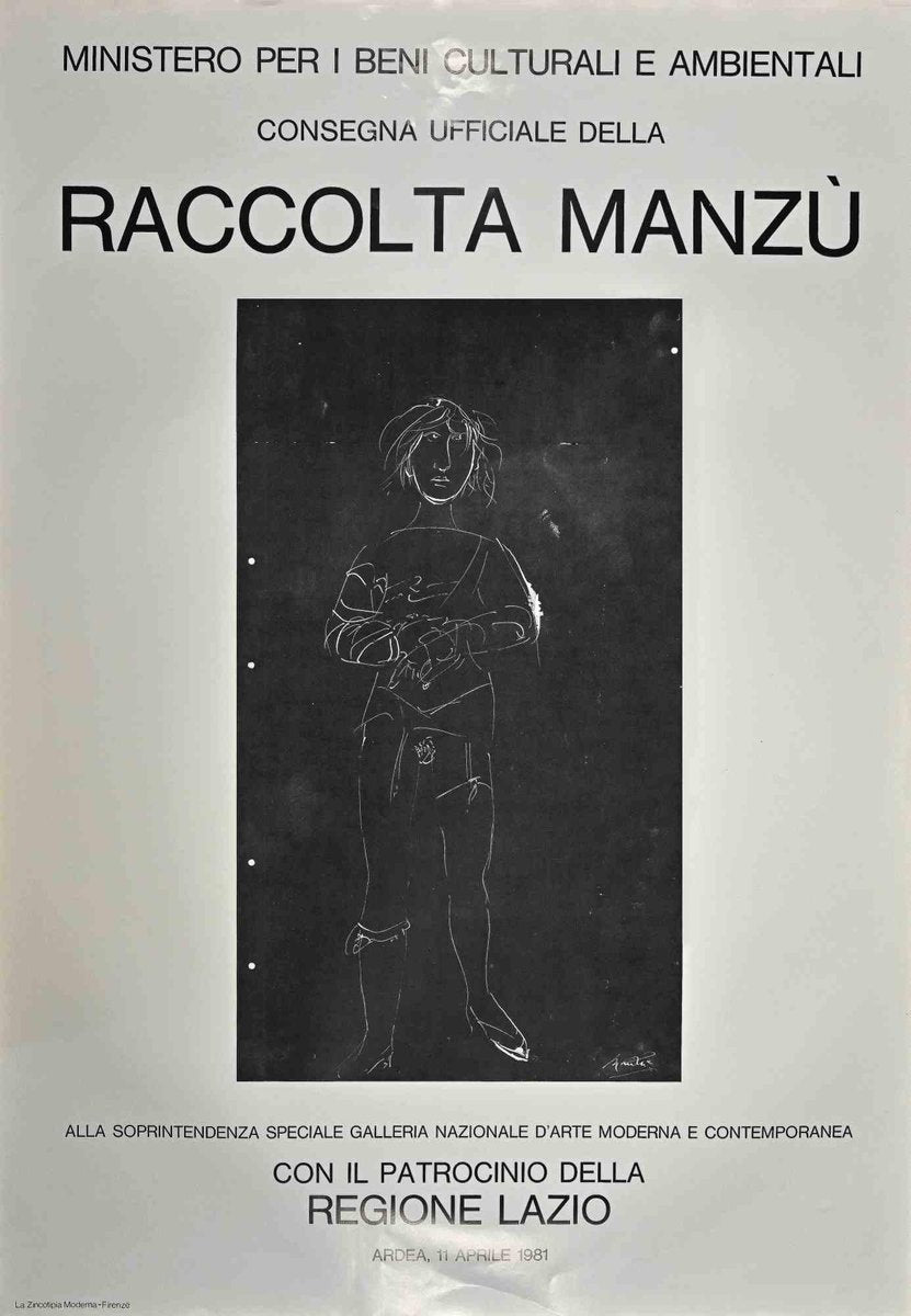 After Giacomo Manzu, Manzu Collection, Vintage Offset Poster, 1981