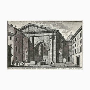 After Giuseppe Vasi, Chiesa di S.Angelo in Pescheria, Etching, 18th Century-ZCI-1380125