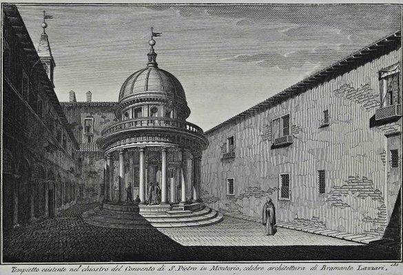 After Giuseppe Vasi, Convento di S.Pietro in Montorio, Etching, 18th Century-ZCI-1380152