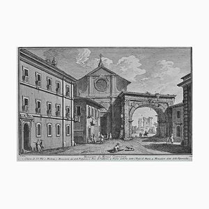 After Giuseppe Vasi, Monastero de Monaci Cistericiensi, Etching, 18th Century-ZCI-1380117