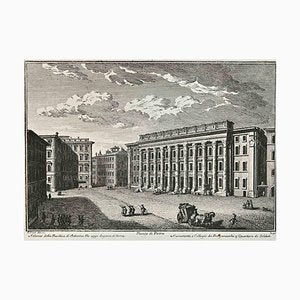 After Giuseppe Vasi, Piazza di Pietra, Etching, 18th Century-ZCI-1380123