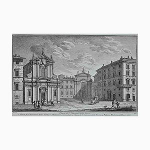 After Giuseppe Vasi, S. Caterina della Ruota Church, Etching, 18th Century-ZCI-1380148