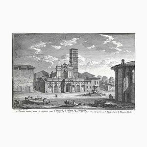 After Giuseppe Vasi, S. Maria in Cosmedin Church, Etching, Late 18th Century-ZCI-1380192