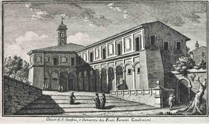 After Giuseppe Vasi, S. Onofrio Church, Etching, 18th Century-ZCI-1380121