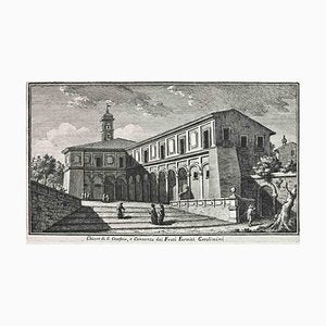 After Giuseppe Vasi, S. Onofrio Church, Etching, 18th Century-ZCI-1380121