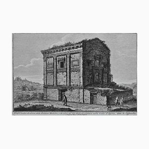 After Giuseppe Vasi, Tempio in Caffarella, Etching, 18th Century-ZCI-1380140