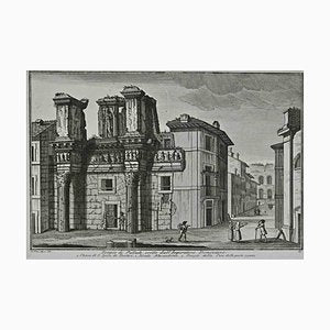 After Giuseppe Vasi, Temple of Pallas, Etching, 18th Century-ZCI-1380154