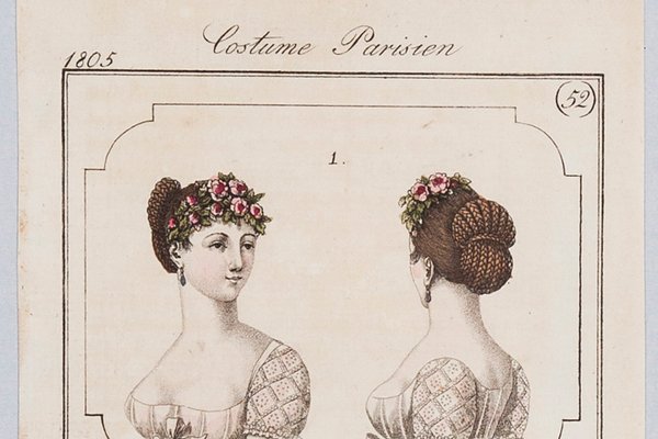 After Horace Vernet, Series: Costume Parisien. No. 52, Fashion Graphics: Headwear, 1805, France, Print, Framed-FSD-1117696