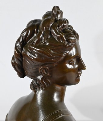 After Houdon, Diana the Hunter, Late 19th Century, Bronze-RVK-1793603