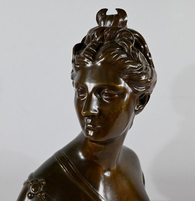 After Houdon, Diana the Hunter, Late 19th Century, Bronze-RVK-1793603