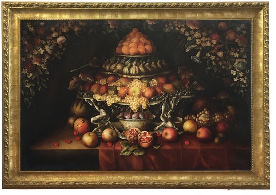 After J. B. Monnoyer, Triumph of Fruit & Flowers, 2008, Oil on Canvas-YUW-1309746