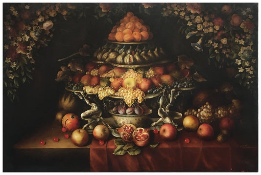 After J. B. Monnoyer, Triumph of Fruit & Flowers, 2008, Oil on Canvas