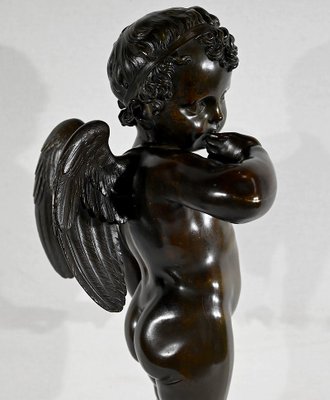 After J-B. Pigalle, Cupidon, Late 1800s, Bronze-RVK-1406177