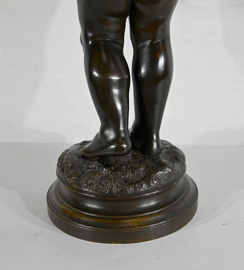 After J-B. Pigalle, Cupidon, Late 1800s, Bronze