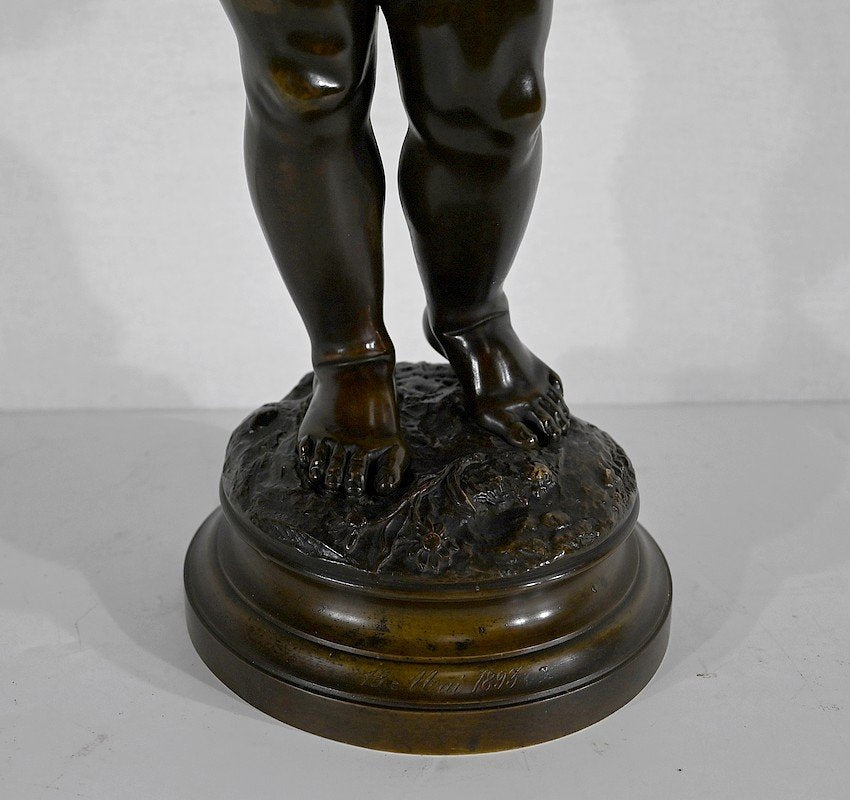 After J-B. Pigalle, Cupidon, Late 1800s, Bronze