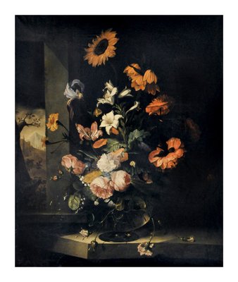 After Jacob van Wascapelle, Still Life of Flowers, Italian School, Italy, Oil on Canvas, Framed-YUW-1299347