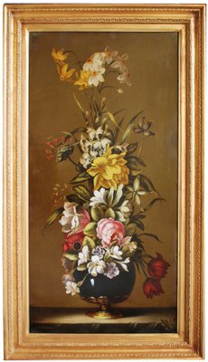 After Jan Van Os, Flowers Still Life, 2007, Oil on Canvas, Framed-YUW-1309744