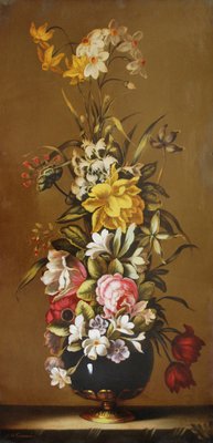 After Jan Van Os, Flowers Still Life, 2007, Oil on Canvas, Framed-YUW-1309744