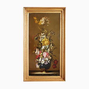 After Jan Van Os, Flowers Still Life, 2007, Oil on Canvas, Framed-YUW-1309744