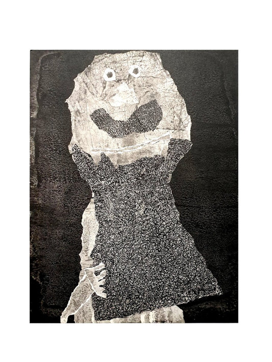 after Jean Dubuffet - Man - Pochoir 1960