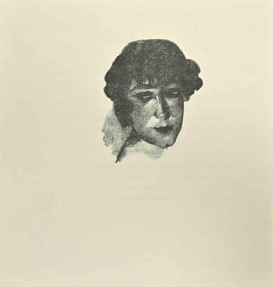 After Jean Paul Sauget, Portrait, 1921, Woodcut