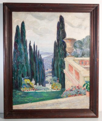 After Jean Perret, Provencal Landscape, 20th-Century, Oil on Canvas, Framed-OJE-1329917